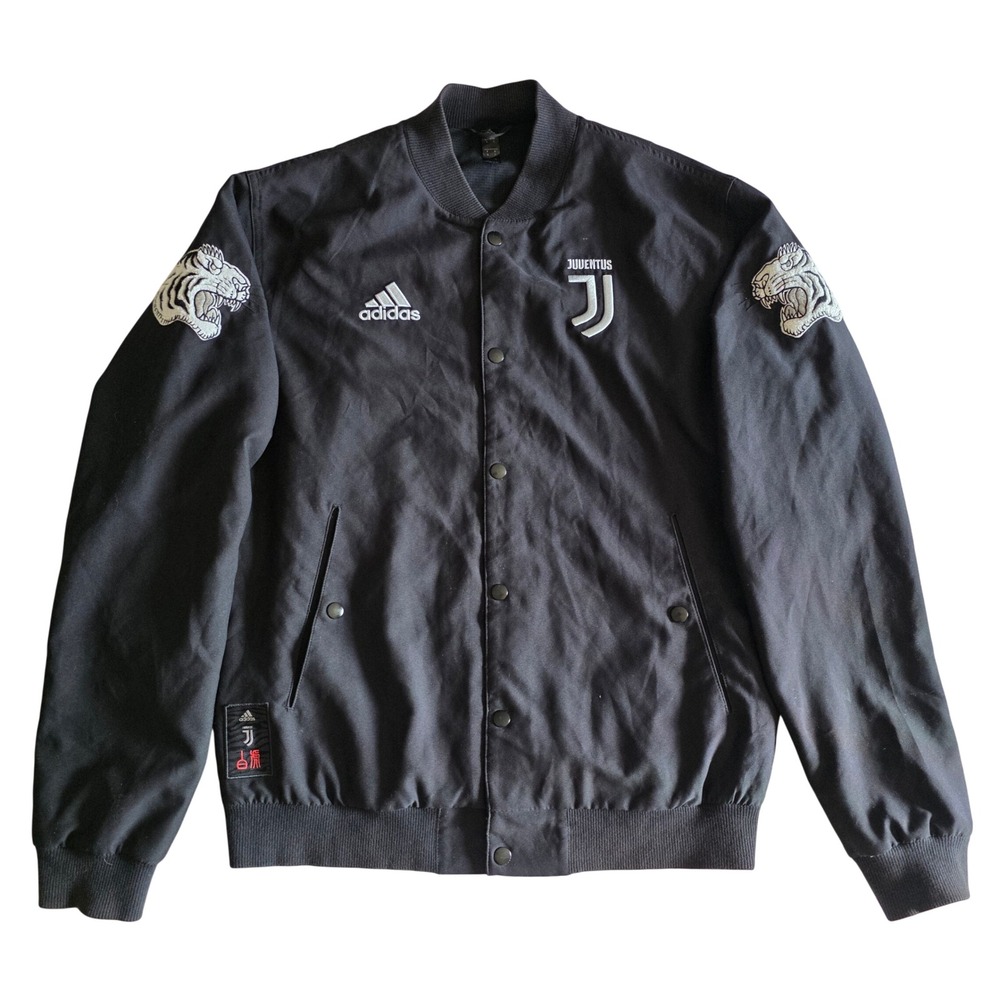 Adidas Juventus Chinese New Year Bomber Jacket Black Tiger FQ6606 Mens Small